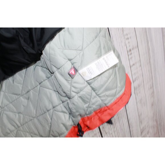 LL Bean Wildcat Waterproof Insulated Ski Jacket Orange Navy Size Medium - Picture 6 of 12